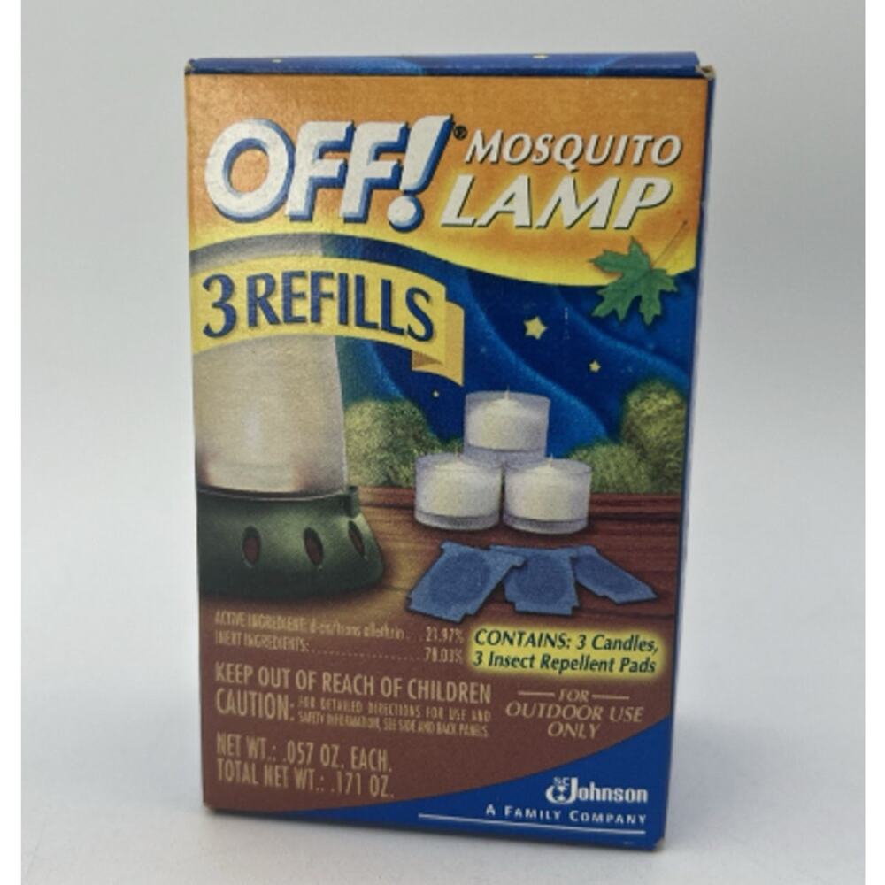 OFF! Lamp & Lantern Refill Candles Backyard Summer Garden 3 Candles 3 Pads